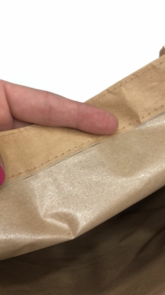 Imagen de 5 piezas bolsa ecologica kraft laminado cosida asas