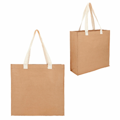 5 piezas bolsa ecologica kraft laminado cosida asas