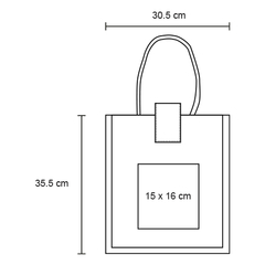 bolsa ecologica yute algodon plastificada broche galo - Vantastiks