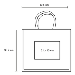 bolsa ecologica yute algodon loneta laminada plastificada veda - Vantastiks