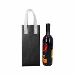 10 piezas bolsa ecologica portabotella vino non woven negro en internet