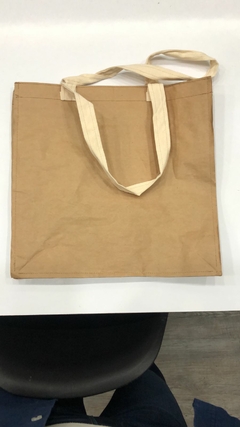 5 piezas bolsa ecologica kraft laminado cosida asas - tienda en línea