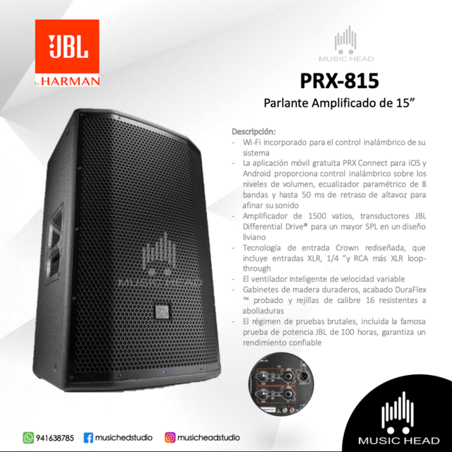 JBL PRX 815 - Parlante amplificado (1500w)