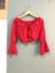 Cropped vermelho - Tam M/G - comprar online