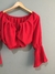 Cropped vermelho - Tam M/G