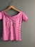 Blusa rosa canelada _ Tam P