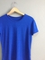 Blusa azul viscose - Tam M