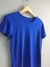 Blusa azul viscose - Tam M na internet