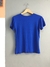 Blusa azul viscose - Tam M - Chicago Brechó