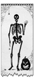 Imagem do Painel Halloween Esqueleto Osso 0,97 X 2,13 Cm Decorativo
