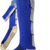 Meias Futebol Antiderrapante Cano Alto - Azul escuro com listras brancas - comprar online