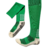 Meias Futebol Antiderrapante Cano Alto - Verde com bolinhas preta e branca