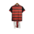 Kit Infatil Flamengo I 22/23 Adidas - Vermelho com detalhes em preto - comprar online