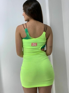 Vestido Labella verde cod 27019 - Fashion Mix