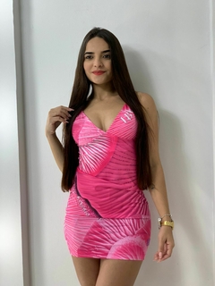 Vestido Rosa Labella ref 26232 - comprar online
