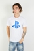 REMERA PLAYSTATION LOGO WHITE (M43)