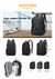 Imagen de Mochila / Bolso Porta Notebook 2 en 1 para viaje "AOKING" SN3061-20 Black