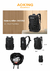 Mochila de viaje Porta Notebook "AOKING" XN3352 Black - comprar online