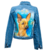 Chaqueta Clasica Corta con diseño de Perro chiguagua café claro