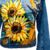 Chaqueta Clasica Corta con diseño de Girasoles y canario en internet