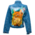 Chaqueta Clasica Corta con diseño de Gato naranja