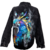 Chaqueta Oversize Larga con diseño de Pavo real