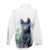 Chaqueta Oversize Larga con diseño de Gato gris