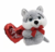 Peluche Perro Con Corazon Te Amo - comprar online