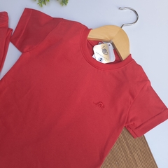 T- Shirt Masculino Vermelho - Mimusbi Moda Infantil 