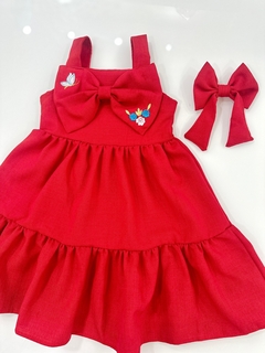 Vestido Encanto de Natal Vermelho