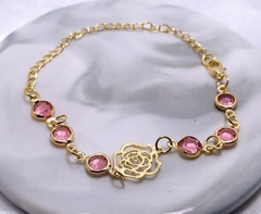 Pulseira Folheada - Rosa de Ouro