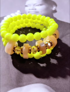 Conjunto De Pulseira Neon