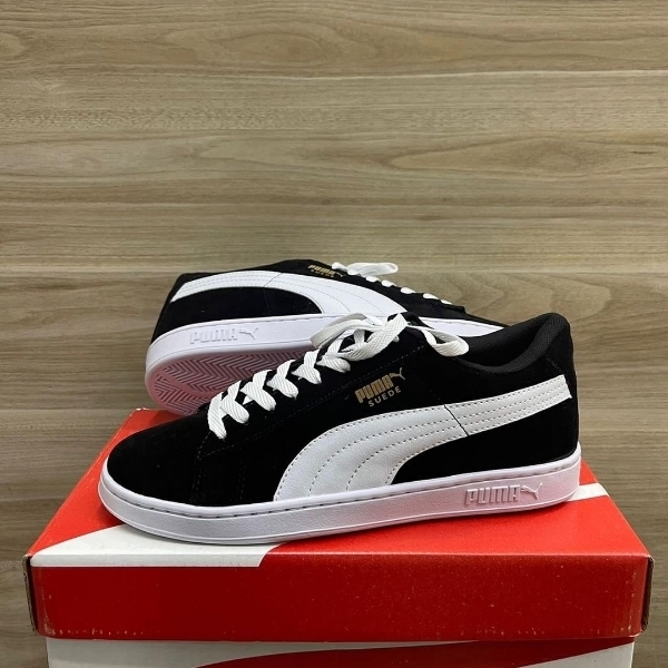 Puma suede hot sale preto