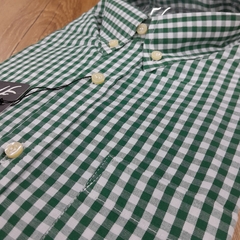 CAMISA XADREZ MANGA CURTA RAAT VERDE - comprar online