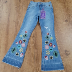 CALÇA JEANS FLARE INFANTIL - GARDEN - comprar online