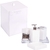 Kit Banheiro Lavabo Combo Com Lixeira 5 Litros Luxo 6 pcs - comprar online