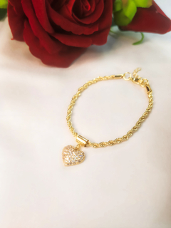 Pulseira Golden Heart