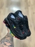 Shox R4 Supreme Preto c Detalhe Colorido