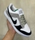 SB Dunk Low -Branco com Cinza e Preto