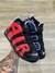 Air More Uptempo Preto c Vermelho e Azul