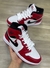 Air Jordan 1 - Branco com Vermelho e Preto