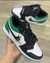 Air Jordan 1 Low- Branco com Preto e Verde