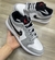 Air Jordan 1 Low-Cinza com Branco