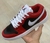 Air Jordan 1 Low- Vermelho com Preto e Branco