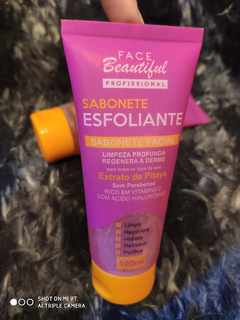 Sabonete Esfoliante Facial Extrato de Pitaya Face Beautiful com Ácido Hialurônico 100ml na internet