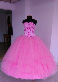 vestido princess pink