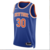 Camiseta NBA New York Knicks Icon Edition 2023/2024 Azul Laranja Branca Swingman