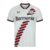 Camisa Bayer Leverkusen Away 2023/2024 Branca Vermelha Preta Castore Torcedor Masculina