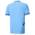Costa da camisa Manchester City Home 24/25 com o nome 'City' em branco na nuca e o código 0161 na etiqueta interna, na R21 Imports.