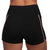 SHORT FEM CURTO CINT ALT DEP PRETO C/ LARANJA - comprar online